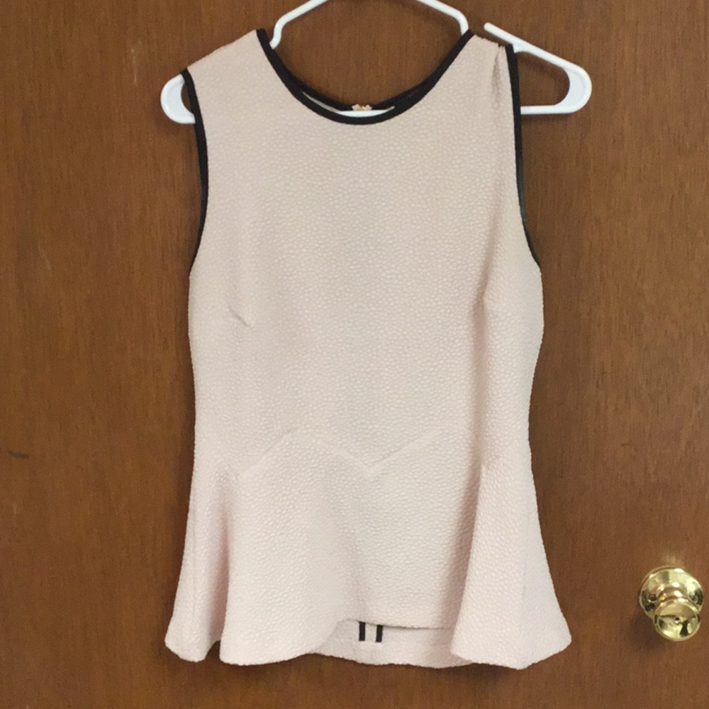 NWOT Pink Limited Peplum Top (old Limited)